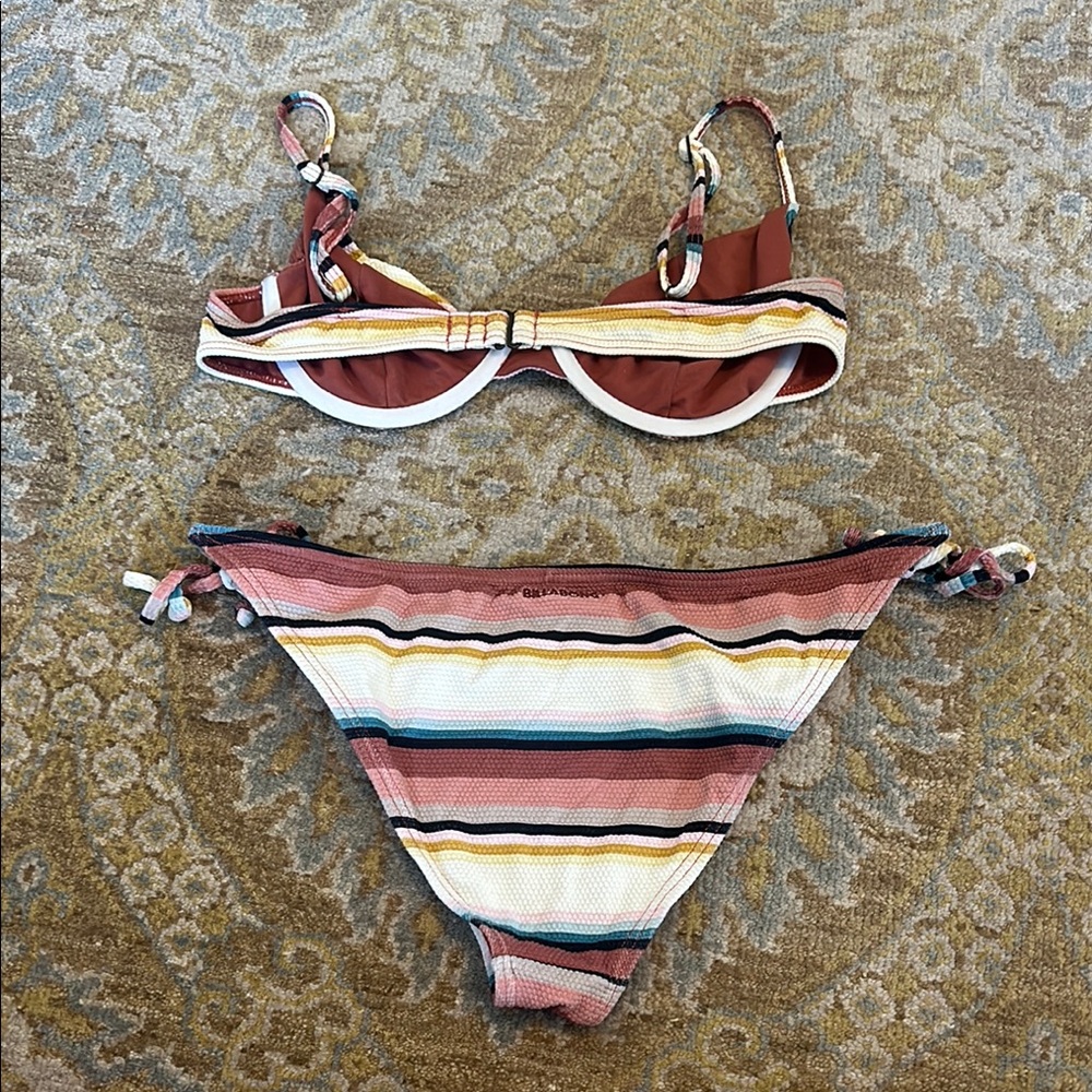 Striped Multicolor Bikini Set - Picture 2 of 2